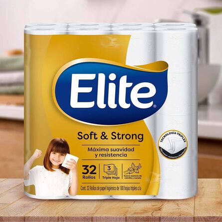 Papel Higiénico Elite Soft & Strong 32 Rollos image number 3