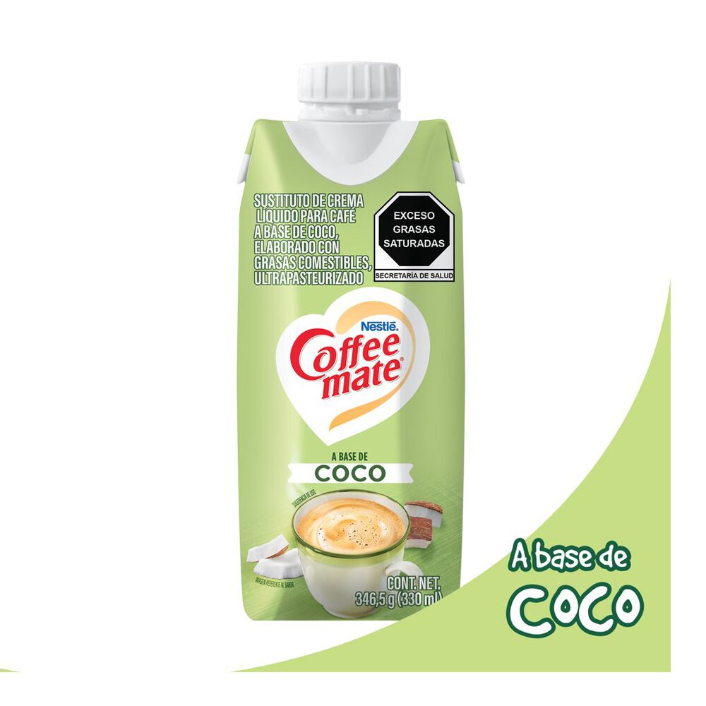 Sustituto de Crema para Café Coffee Mate Líquido Plant Based Coco 330ml image number 1