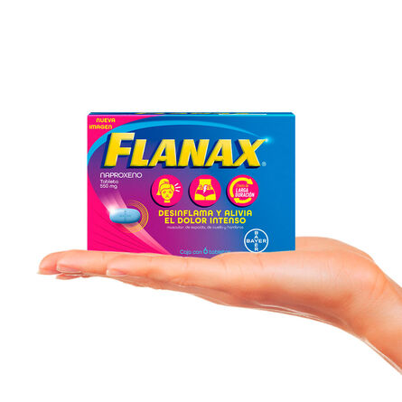 Flanax 550 mg Naproxeno 6 Tabletas image number 4