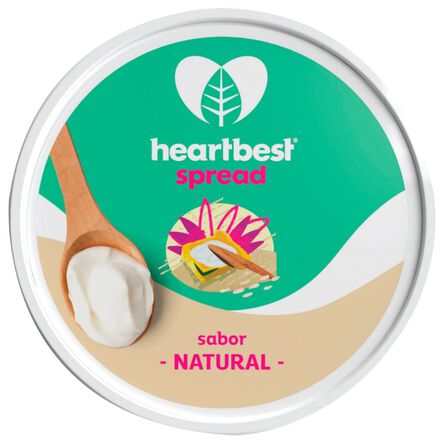 Queso Crema Vegano Heartbest Natural 180 gr image number 1