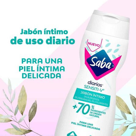 Jabón Íntimo Saba Sensiti-V 180 ml image number 1