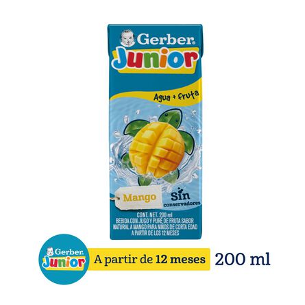 Bebida Hidratante Junior Splasher Etapa 4 Mango 200ml image number 1
