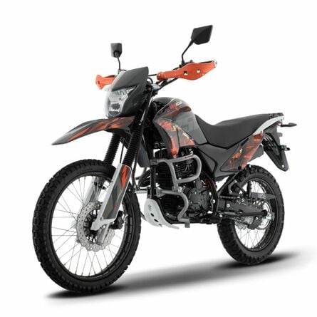 Motocicleta Italika Doble Proposito DM250 Negro Naranja image number 1