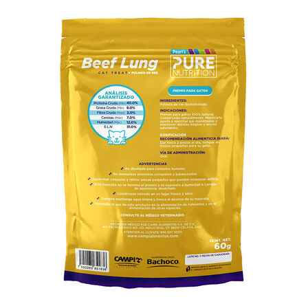 Premios para Gato Pure Nutrition Lung 60 gr image number 2