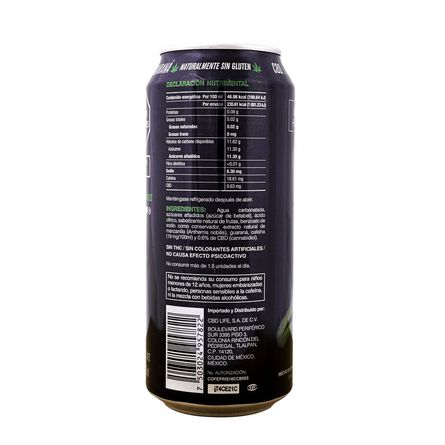 Bebida Energizante con CBD Rocket High sabor Guaraná 473 ml image number 1