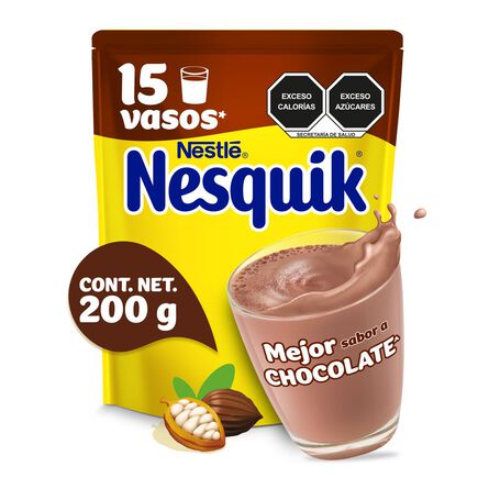 Alimento en polvo Nesquik sabor a chocolate 200 g image number 1