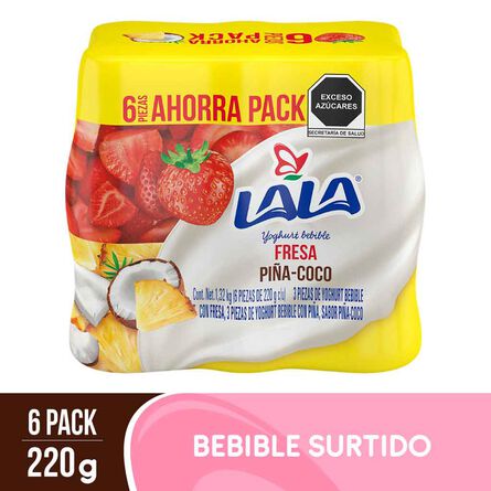 Yoghurt Bebible Lala Surtido 6 pz 220 g image number 4