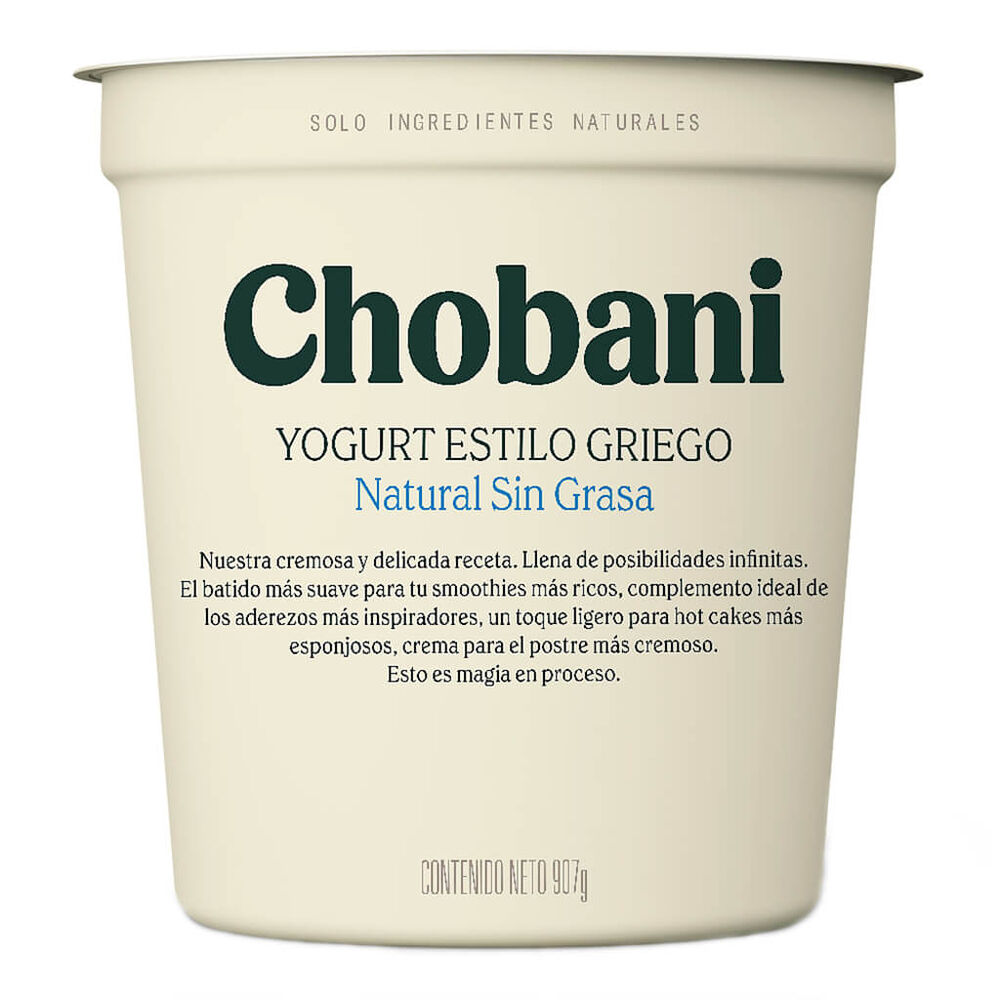 Yoghurt Griego Chobani Natural 907 gr image number 0