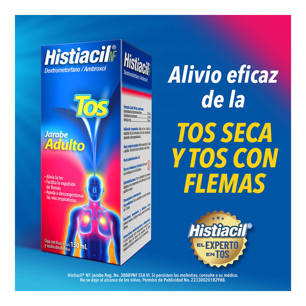 Histiacil-Nf Jarabe Adulto, 150 ml image number 4