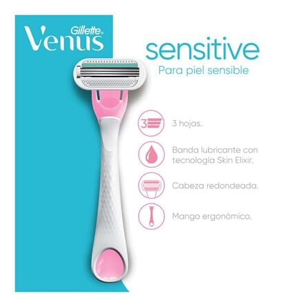 Rastrillo de Afeitar Desechable Gillette Venus Sensitive 2 Unidades +  Shampoo Pantene Pro-V Restauración 300 ml, 1 Kit image number 1
