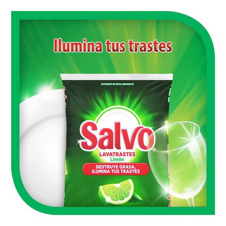 Salvo Limón Detergente en Polvo Lavatrastes 2.1 Kg image number 3