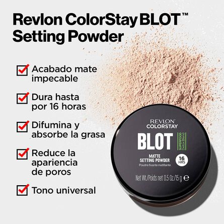 Polvo Revlon Colorstay Blot Setting Powder image number 3