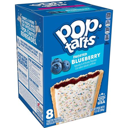 Tartas Kellogg's Pop Tarts Frosted Blueberry 8 Piezas 384 g image number 4
