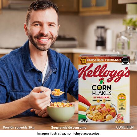 Cereal Corn Flakes Original Kellogg's Caja 410 Gr image number 3