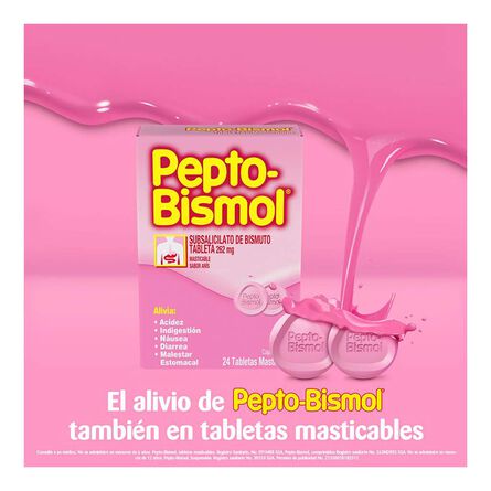 Pepto Bismol con 24 Tabletas image number 3