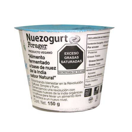 Yoghurt Sin Lácteos Forager Sabor Natural 150 gr image number 1