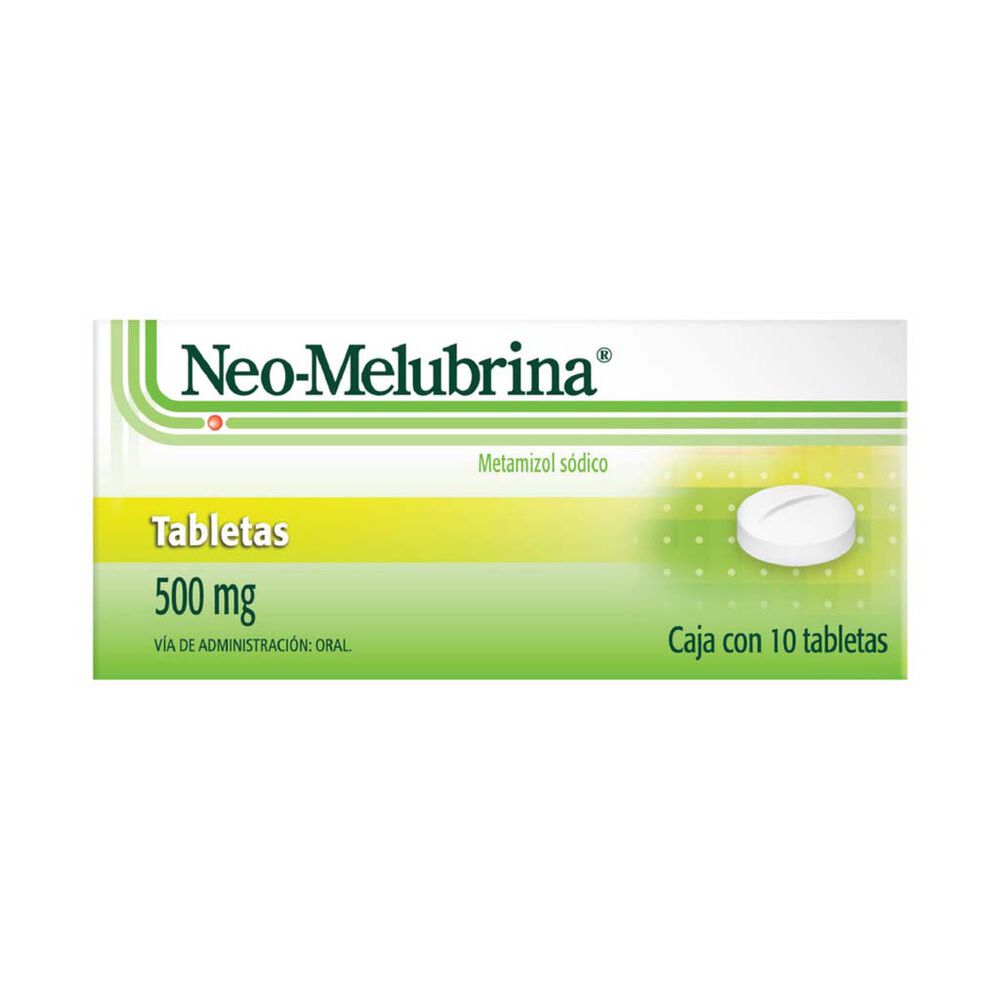 Neo Melubrina 500 mg Oral 10 Tabletas image number 0