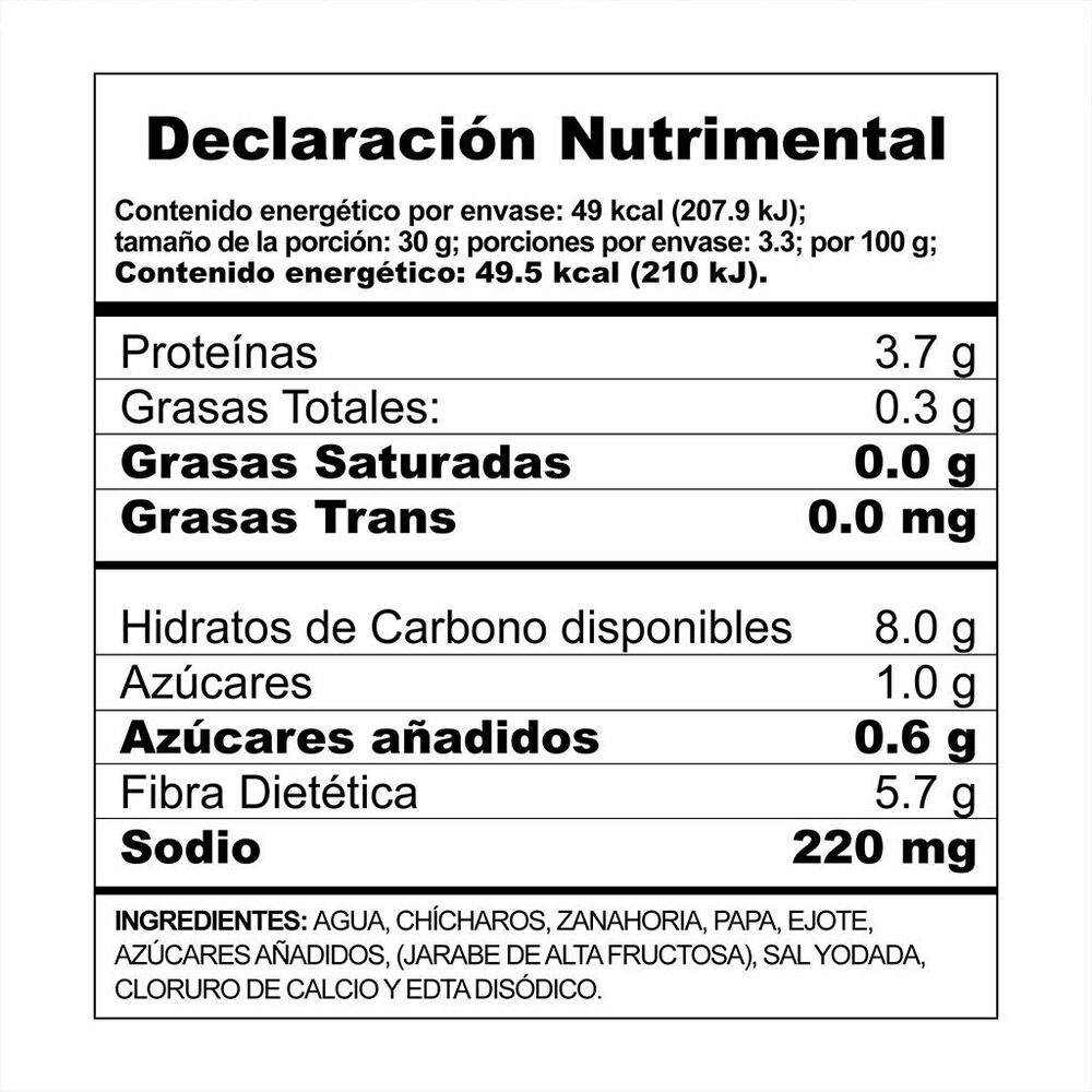 Ensalada de legumbres Herdez 220 g image number 1