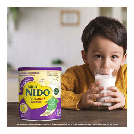 Producto Lácteo Combinado Nido FortiCrece Deslactosado en Polvo Lata 1.6kg image number 2