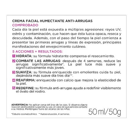 Crema Humectante L'Oréal Paris Hidra Total 5 Anti-Arrugas 50 Ml image number 6