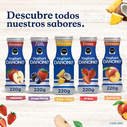 Danone Yoghurt Bebible Sabor Piña Coco 220g image number 6