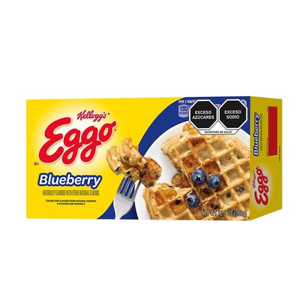Waffles Kellogg´s Eggo Blueberry 349 g image number 1