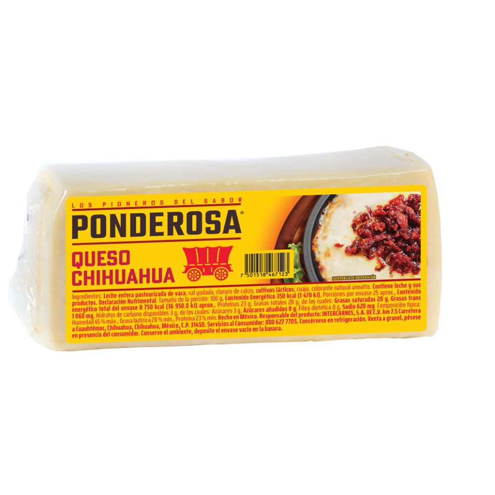 Queso Chihuahua Ponderosa 2.28 Kg image number 0