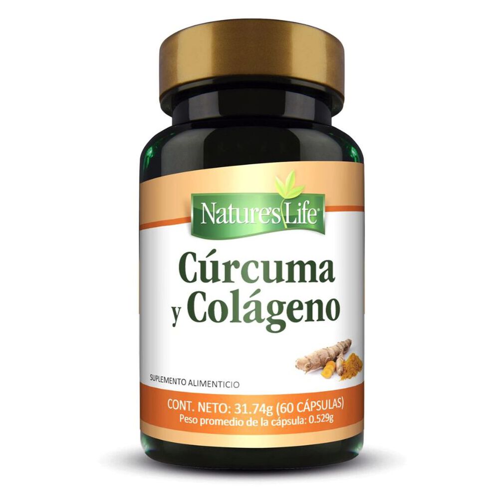 Nature´s Life Cúrcuma+Colágeno Con Cápsulas image number 0