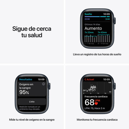 Apple Watch Series 7 MKN53LZ/A 45 MM GPS Azul image number 4