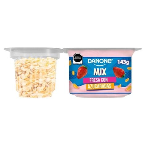 Yoghurt Danone Mix Sabor Fresa con Cereal Azucarado 143g