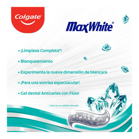 Cremas dentales Max White Colgate 2X60 M image number 3