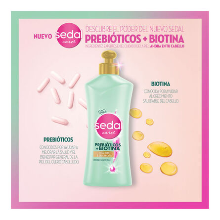 Crema para peinar Sedal Prebióticos y Biotina 300 ml image number 1