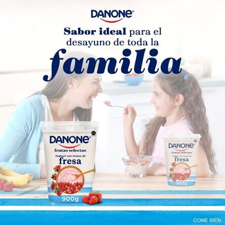 Yoghurt Danone con Trozos Fresa 900g image number 3
