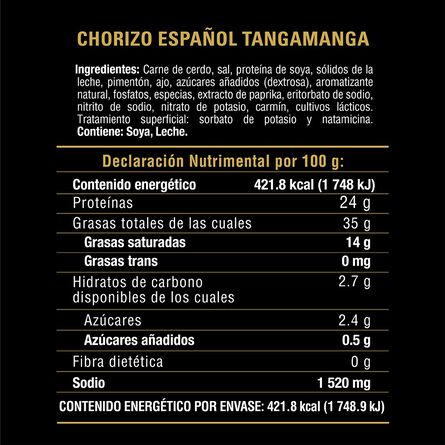 Chorizo Español Tangamanga 100 g image number 1
