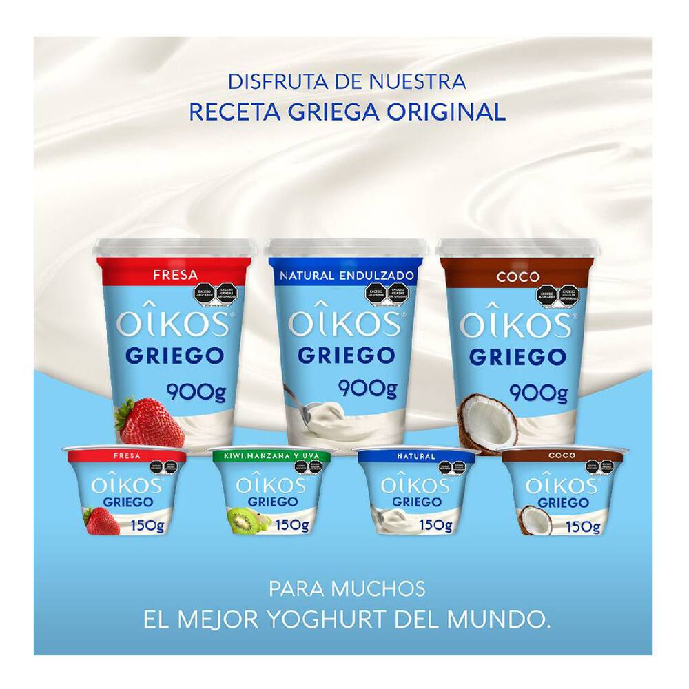 Yoghurt Oikos Griego Con Fresa 900g image number 4