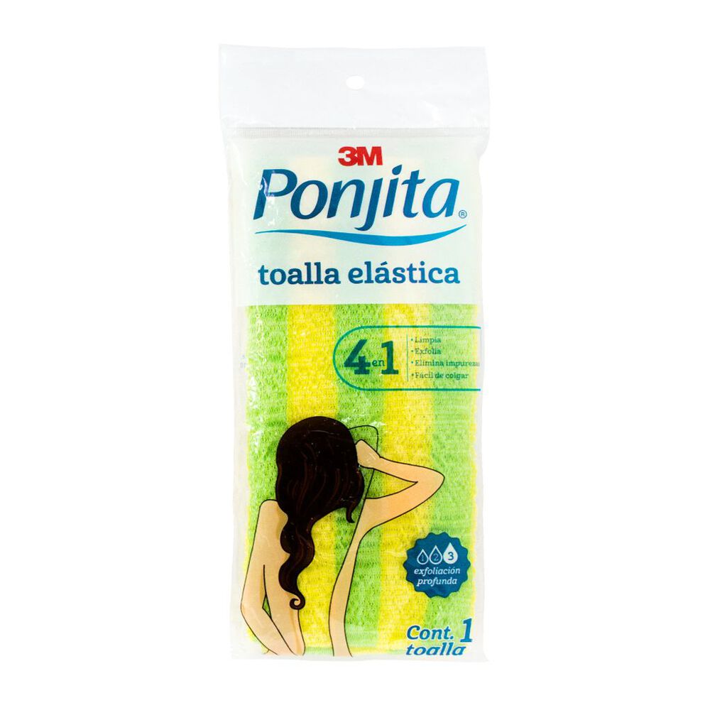 Toalla Elástica Rayada, 3M Ponjita, 1 Pieza image number 0