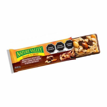 Nature Valley Barras sweet & salty cacahuate y trozos de chocolate oscuro 150 g image number 2