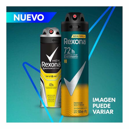 Antitranspirante Rexona Men V8 en Aerosol para Hombre 150 ml image number 1