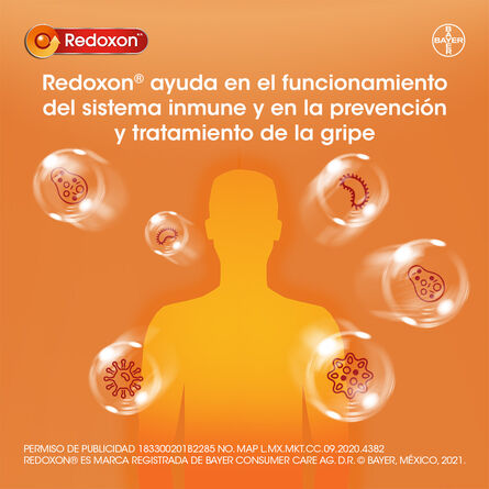 Vitamina C Redoxon Sabor Naranja 10 Tabletas Efervescentes image number 11