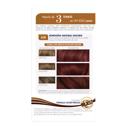 Tinte Miss Clairol Nice ´N Easy 456 Borgoña Natural Oscuro image number 1