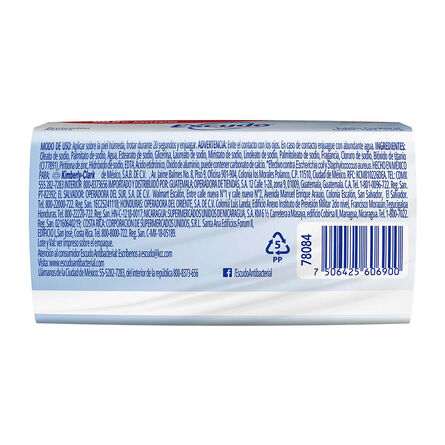 Jabón en Barra Escudo Antibacterial Blanco, 150 g image number 2