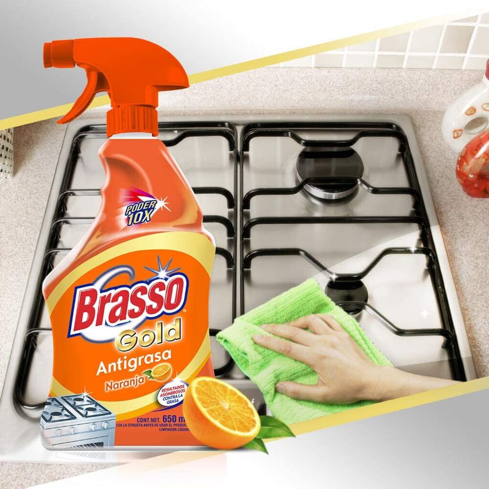 Limpiador de Cocina Brasso Naranja 650 ml image number 2
