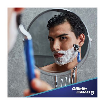 Rastrillo de Afeitar Recargable Gillete Mach3  + Shampoo Head & Shoulders Men image number 3