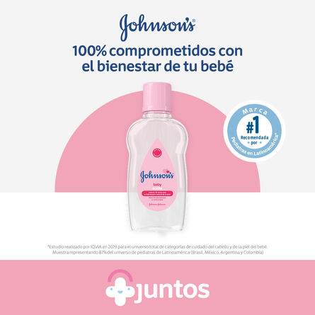 Aceite para bebe JOHNSON'S 200ml image number 3
