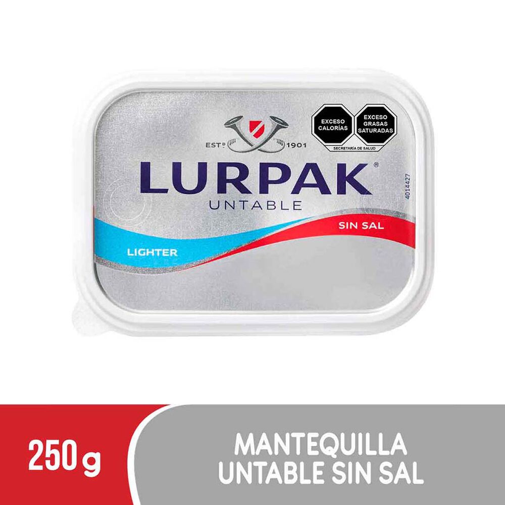 Mantequilla Lurpak Untable Sin Sal 250 g image number 1