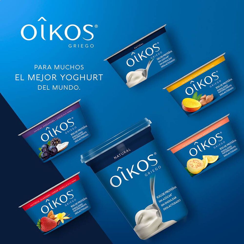 Yoghurt Oikos Griego Natural Con 12g De Proteína Sin Azúcar 150g image number 4