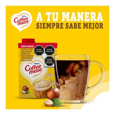 Sustituto de Crema para Café Coffee Mate Líquido Sabor Avellana 530g image number 6