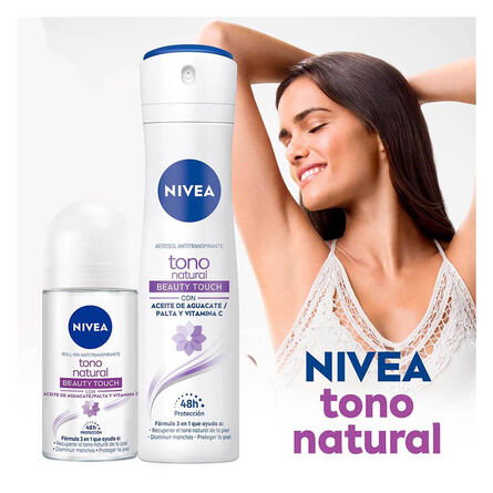 Desodorante Aclarante Nivea Tono Natural Beauty Touch Spray 150 ml image number 6