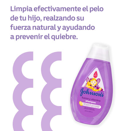 Shampoo Infantil Johnson's Fuerza y Vitamina 400 ml image number 3