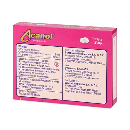 Acanol 2 mg 12 Comprimidos image number 4